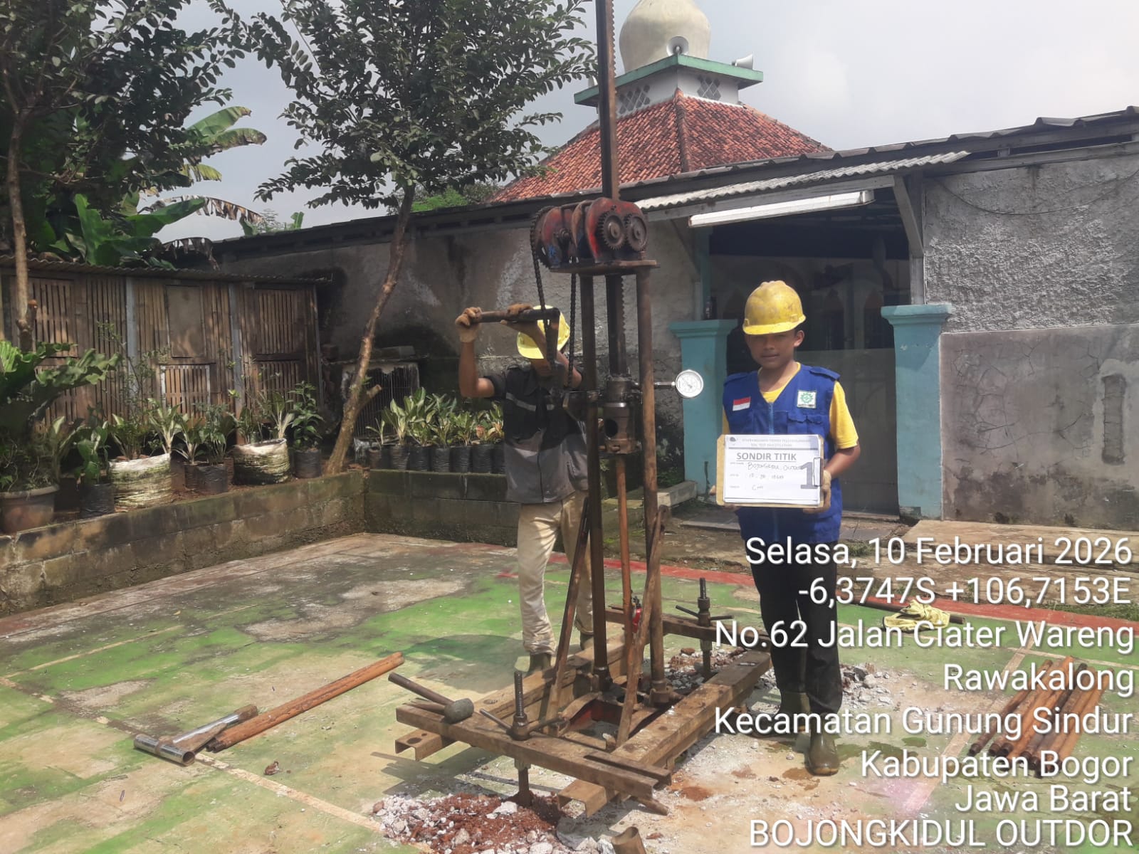 Dokumentasi proyek soil test PT Dirsha Cipta Karya